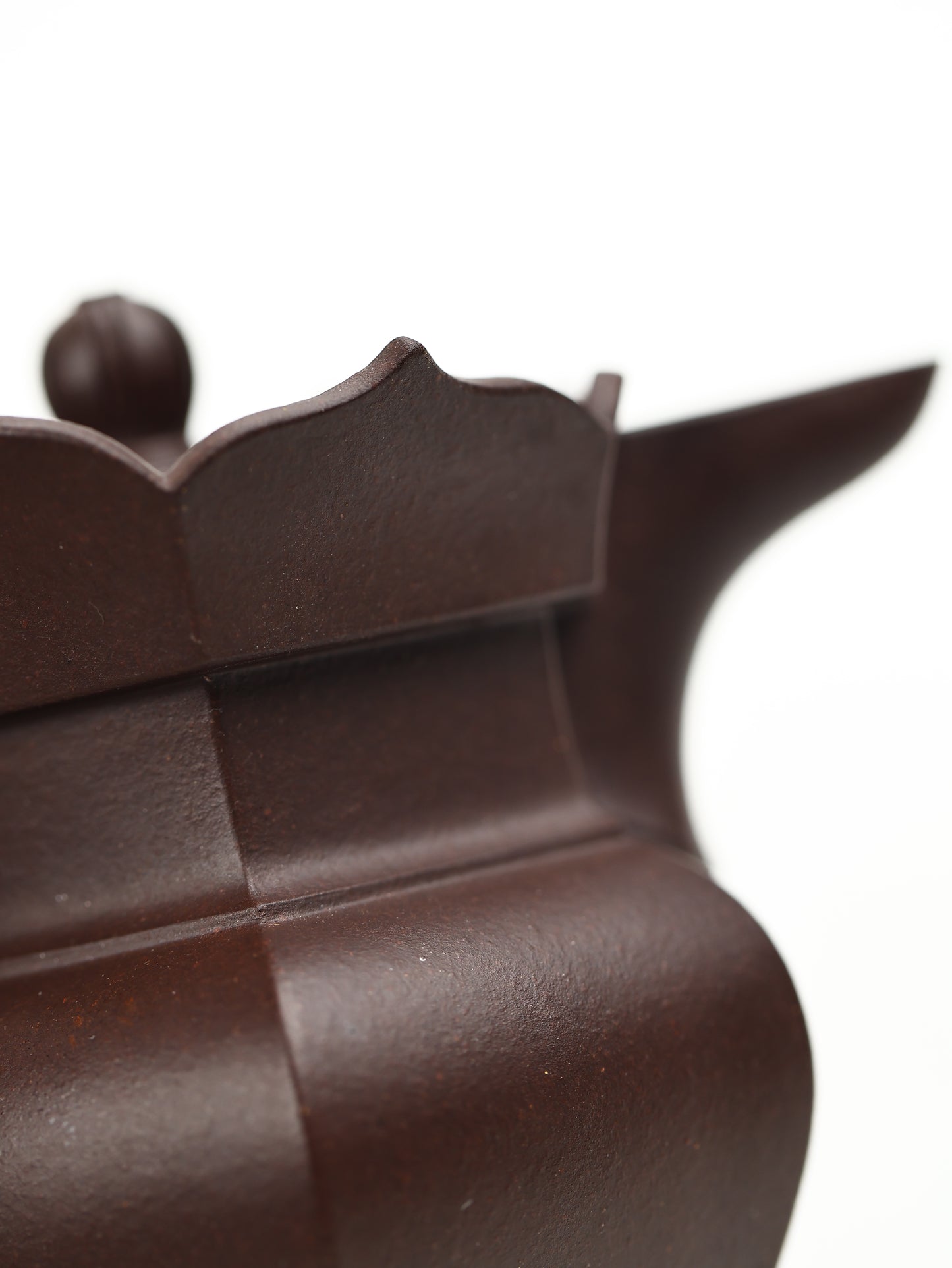 大彬僧帽壺 紫泥制 100cc