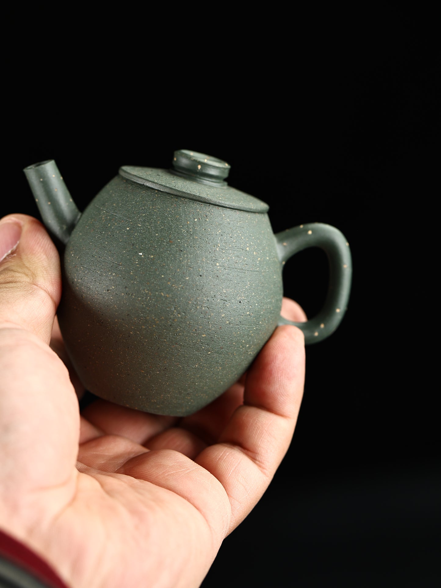 90年代 高振宇制 具輪珠 民國綠泥 120cc