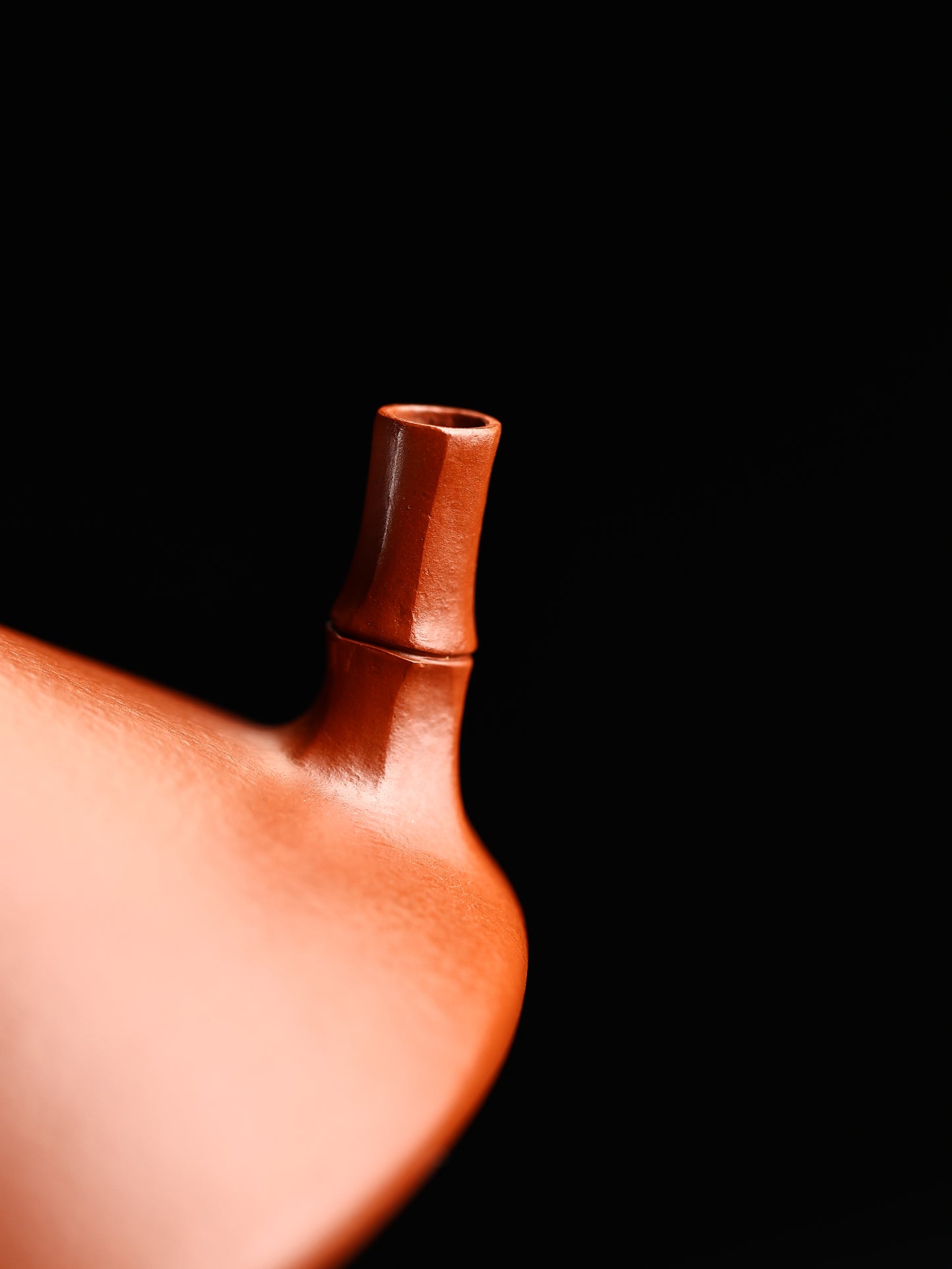 全手工竹瓢 朱泥制 80cc